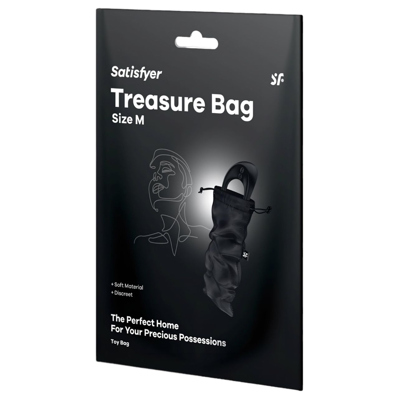 Satisfyer Treasure Bag - diszkrét tároló táska - közepes (fekete) Satisfyer Treasure Bag - diszkrét tároló táska - közepes (fekete)