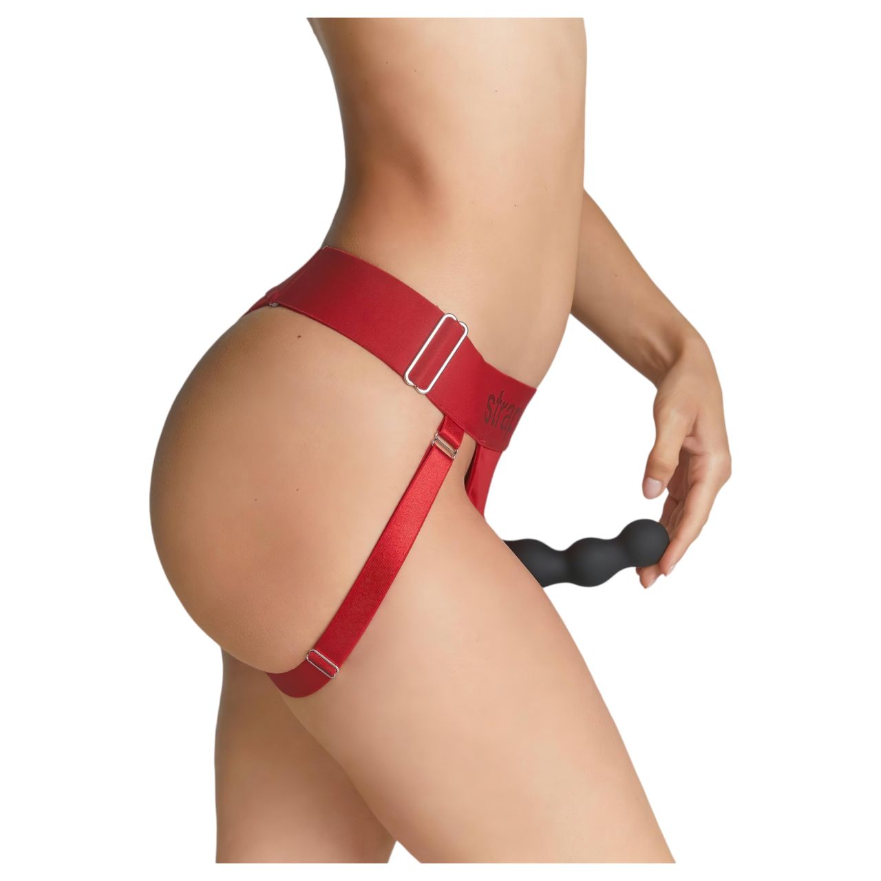 Strap-on-me - alsó felcsatolható dildóhoz - XS-XXL (piros) Strap-on-me - alsó felcsatolható dildóhoz - XS-XXL (piros)