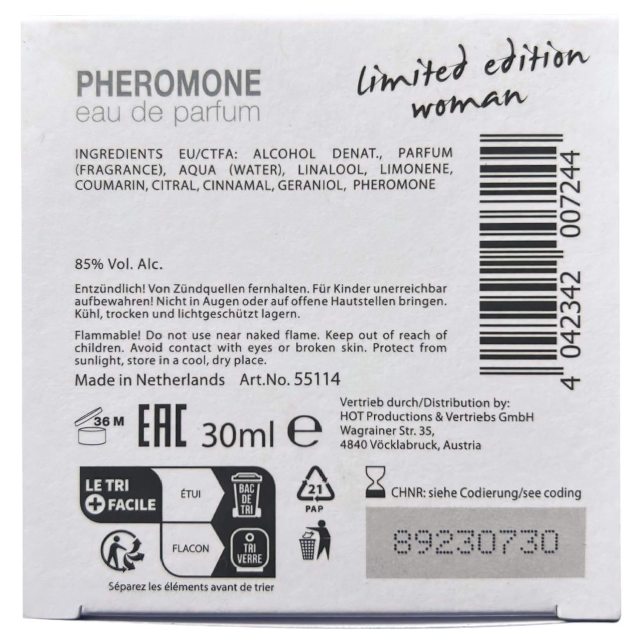 HOT Dubai - feromon parfüm nőknek (30ml) HOT Dubai - feromon parfüm nőknek (30ml)