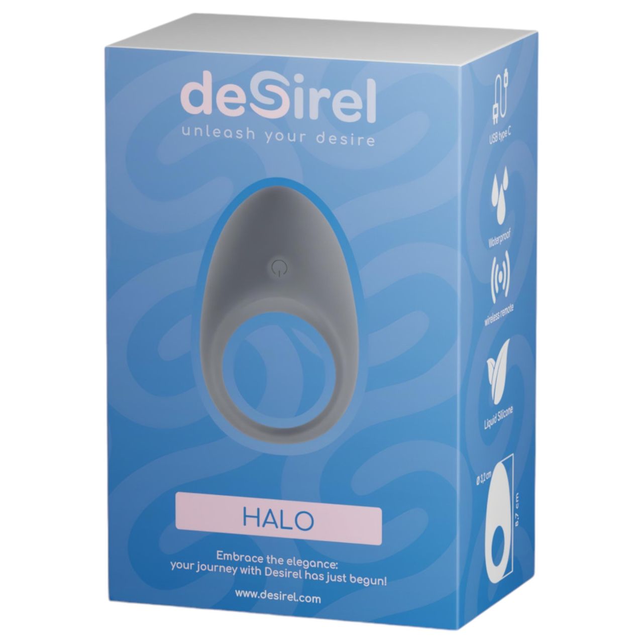 Desirel Halo - okos, vibrációs péniszgyűrű (fekete) Desirel Halo - okos, vibrációs péniszgyűrű (fekete)