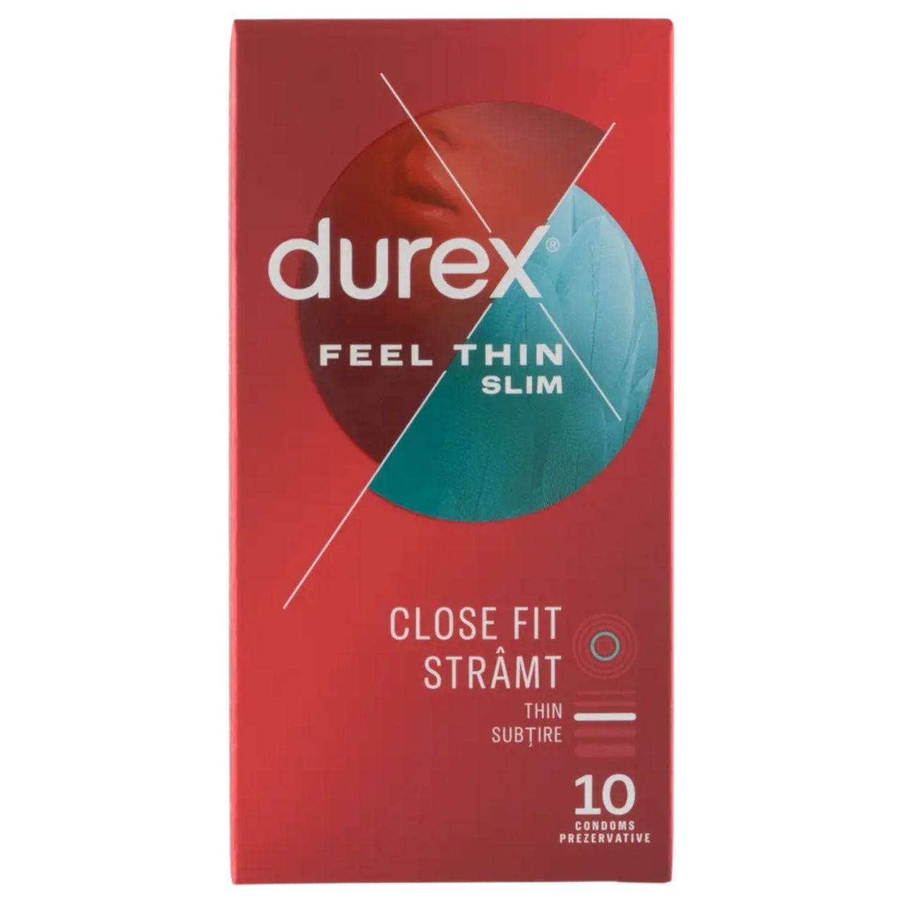 Durex Feel Thin Slim Fit - élethű érzés óvszer (10db) Durex Feel Thin Slim Fit - élethű érzés óvszer (10db)
