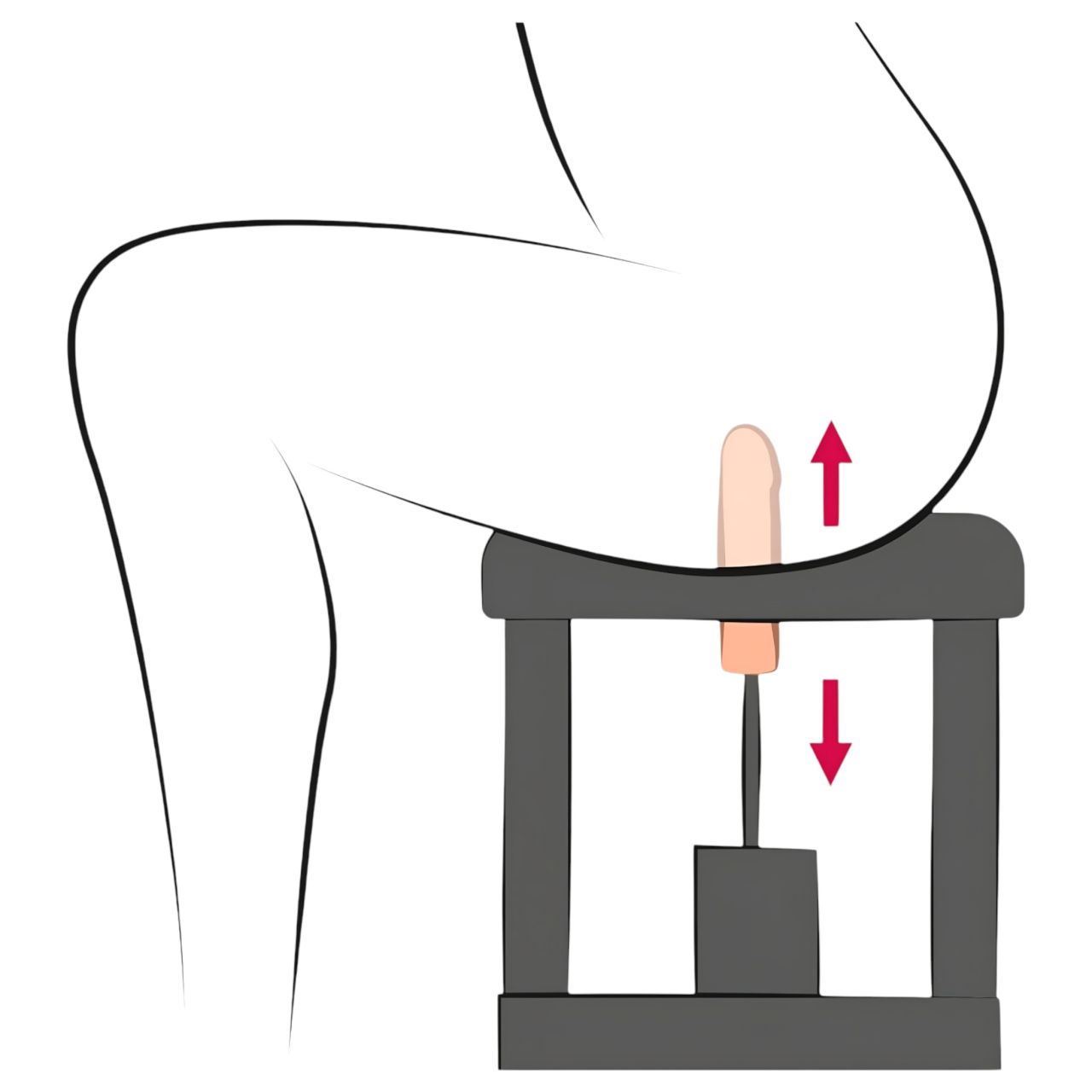 The Banger Sit-On-Climaxer - hálózati szexgép (fekete)