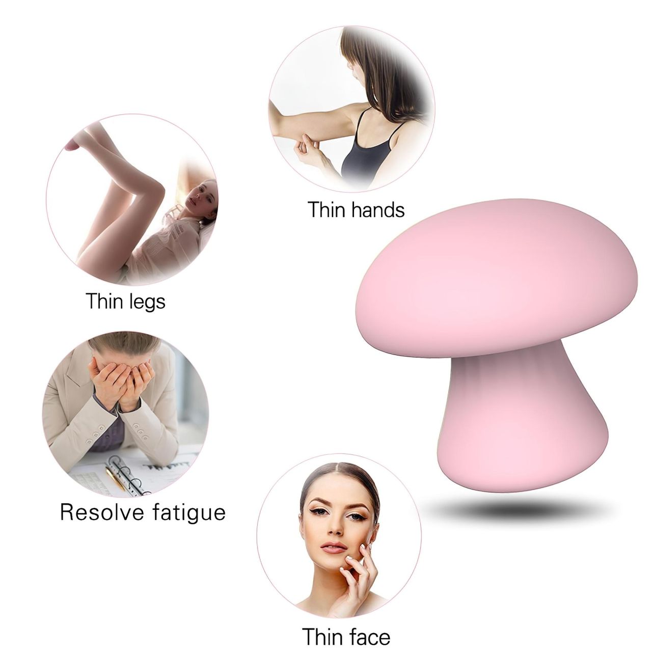 Magic Mushroom - akkus arcmasszírozó (pink) Magic Mushroom - akkus arcmasszírozó (pink)