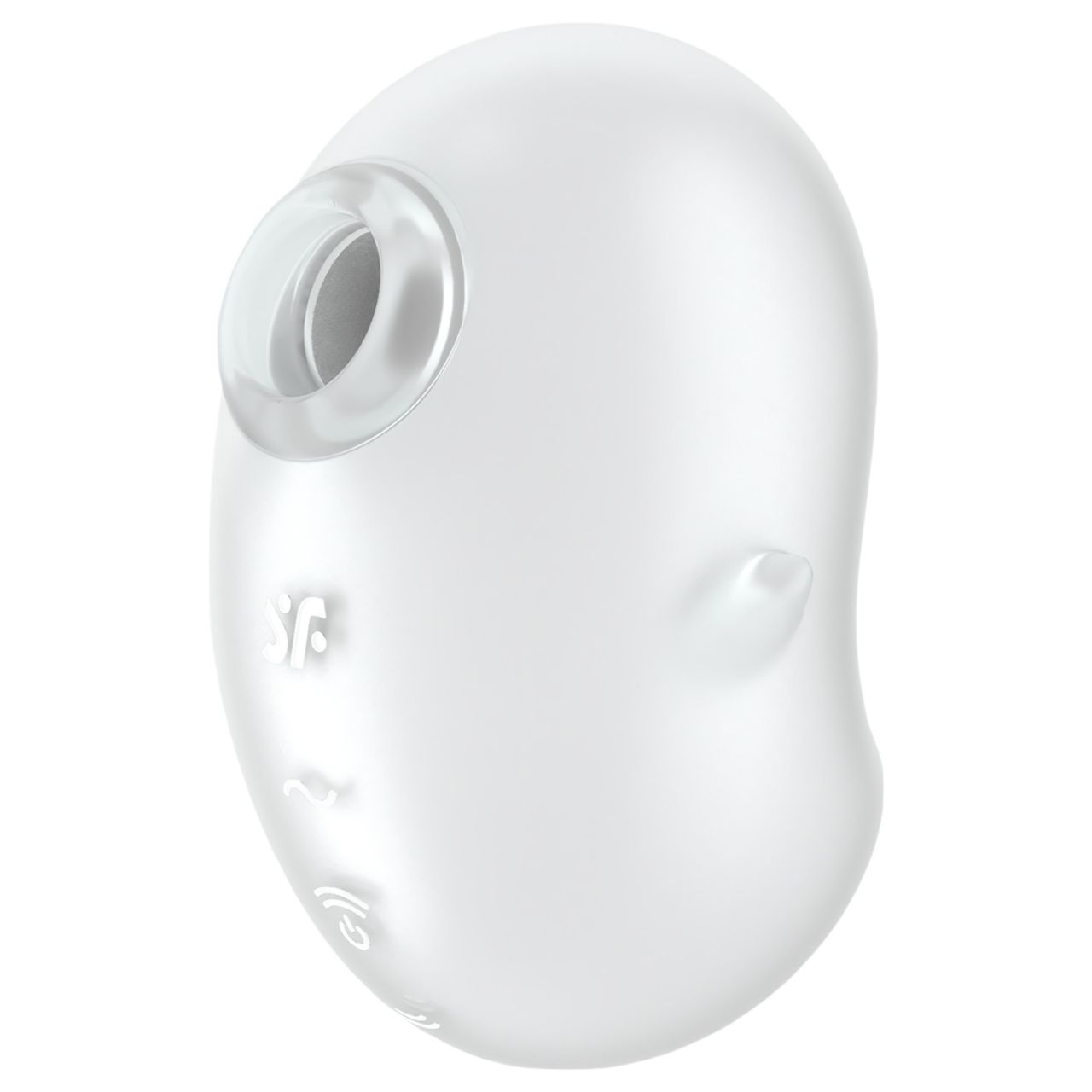 Satisfyer Cutie Ghost - akkus, léghullámos csiklóizgató (fehér)