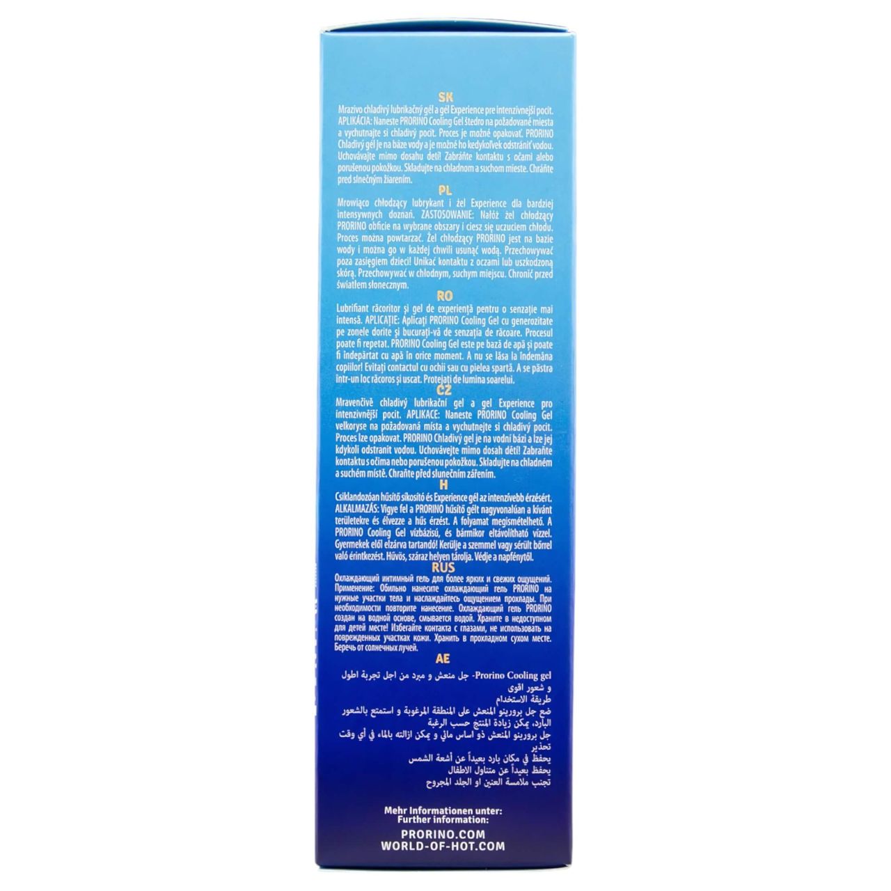 HOT Prorino - gyengéd hűsítő intim krém férfiaknak (100ml) HOT Prorino - gyengéd hűsítő intim krém férfiaknak (100ml)