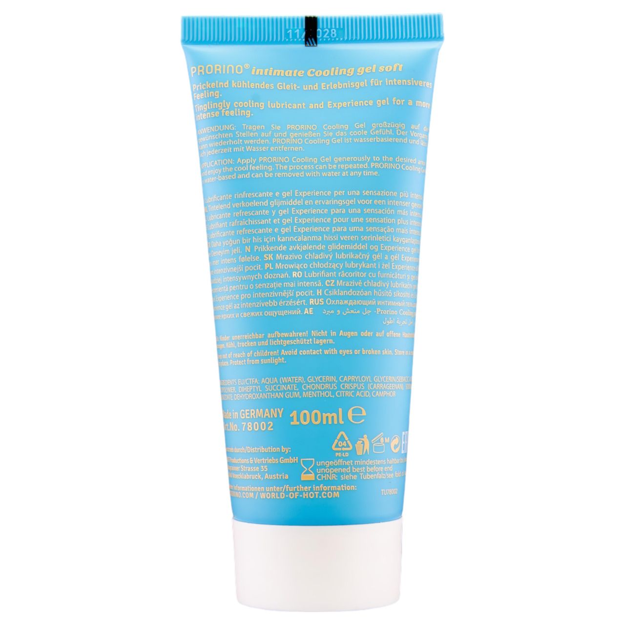 HOT Prorino - gyengéd hűsítő intim krém férfiaknak (100ml) HOT Prorino - gyengéd hűsítő intim krém férfiaknak (100ml)
