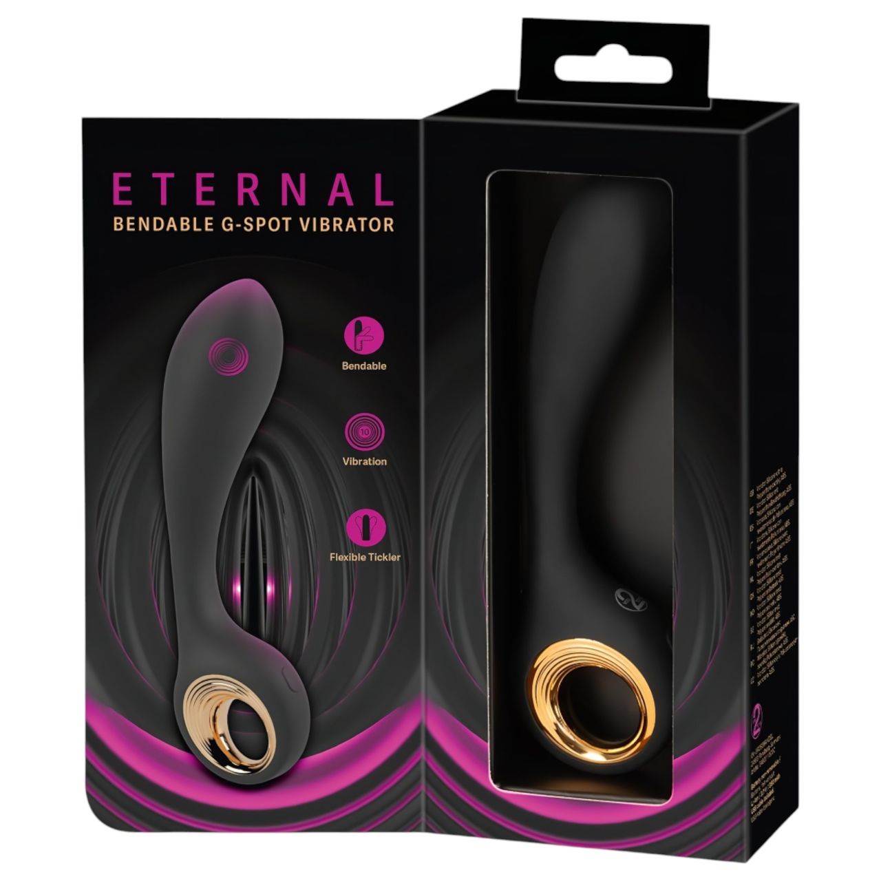 Eternal - hajlítható G-pont vibrátor (fekete) Eternal - hajlítható G-pont vibrátor (fekete)
