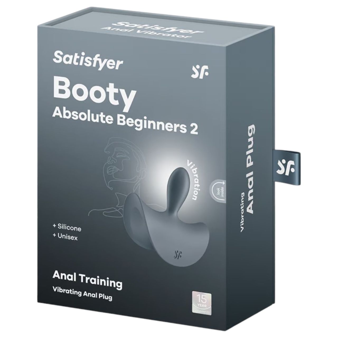 Satisfyer Booty Absolute Beginners 2 - anál vibrátor (szürke) Satisfyer Booty Absolute Beginners 2 - anál vibrátor (szürke)