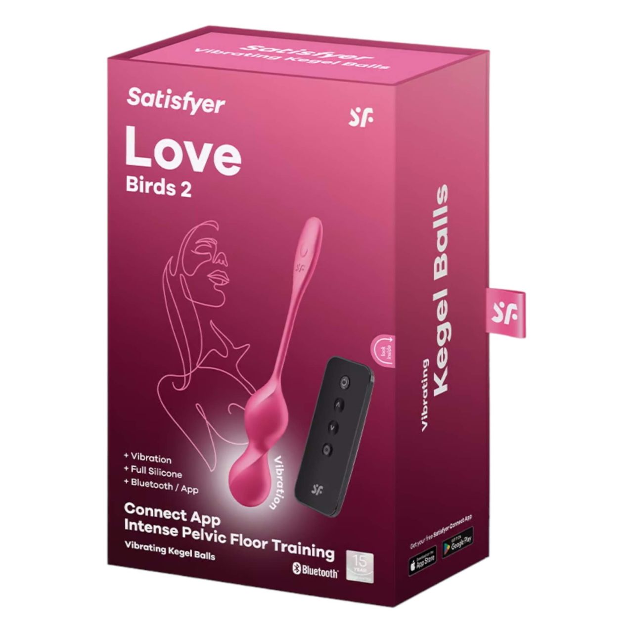 Satisfyer Love Birds 2 - okos, vibrációs gésagolyó (pink)