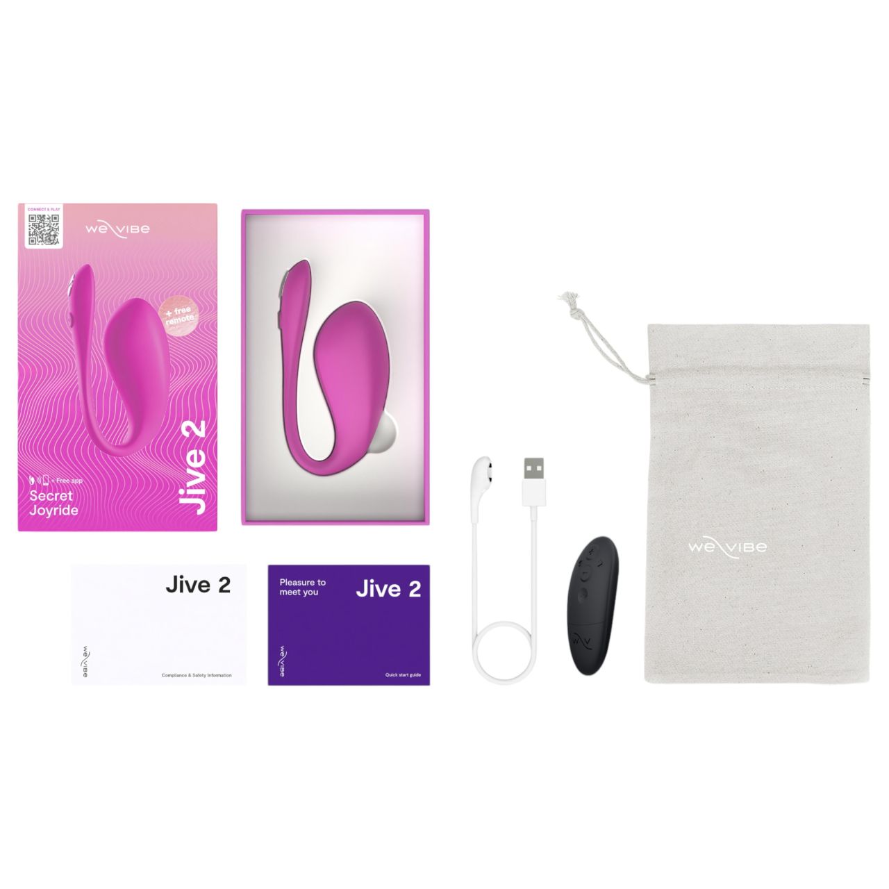 We-Vibe Jive 2 - akkus, okos vibrotojás (pink) We-Vibe Jive 2 - akkus, okos vibrotojás (pink)