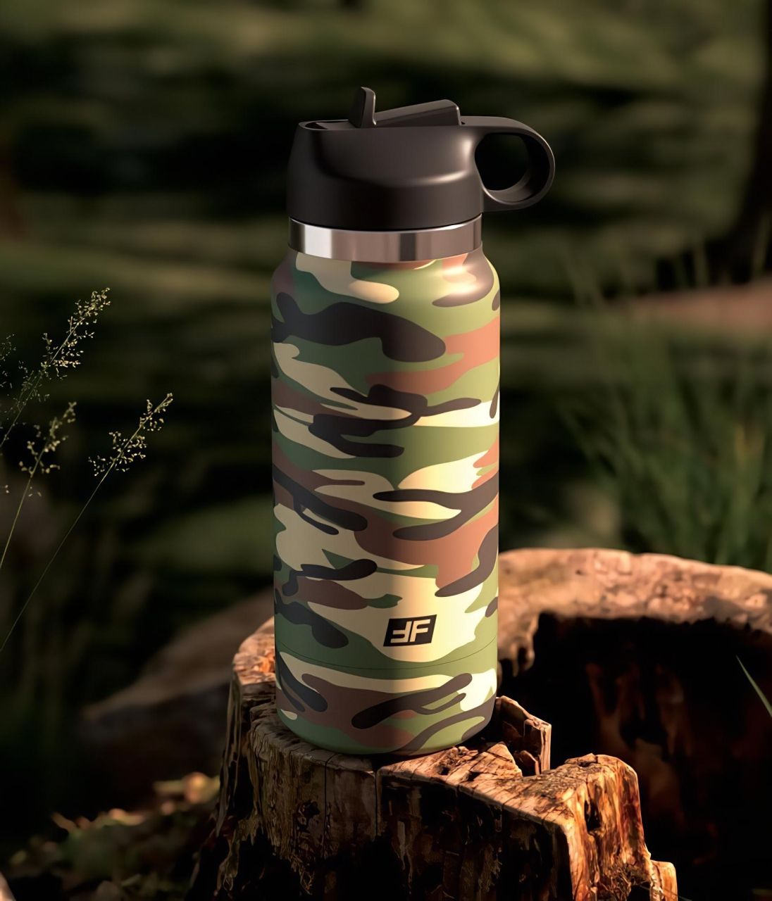 Fap Flask Happy Camper - maszturbátor kulacsban (zöld-fekete) Fap Flask Happy Camper - maszturbátor kulacsban (zöld-fekete)
