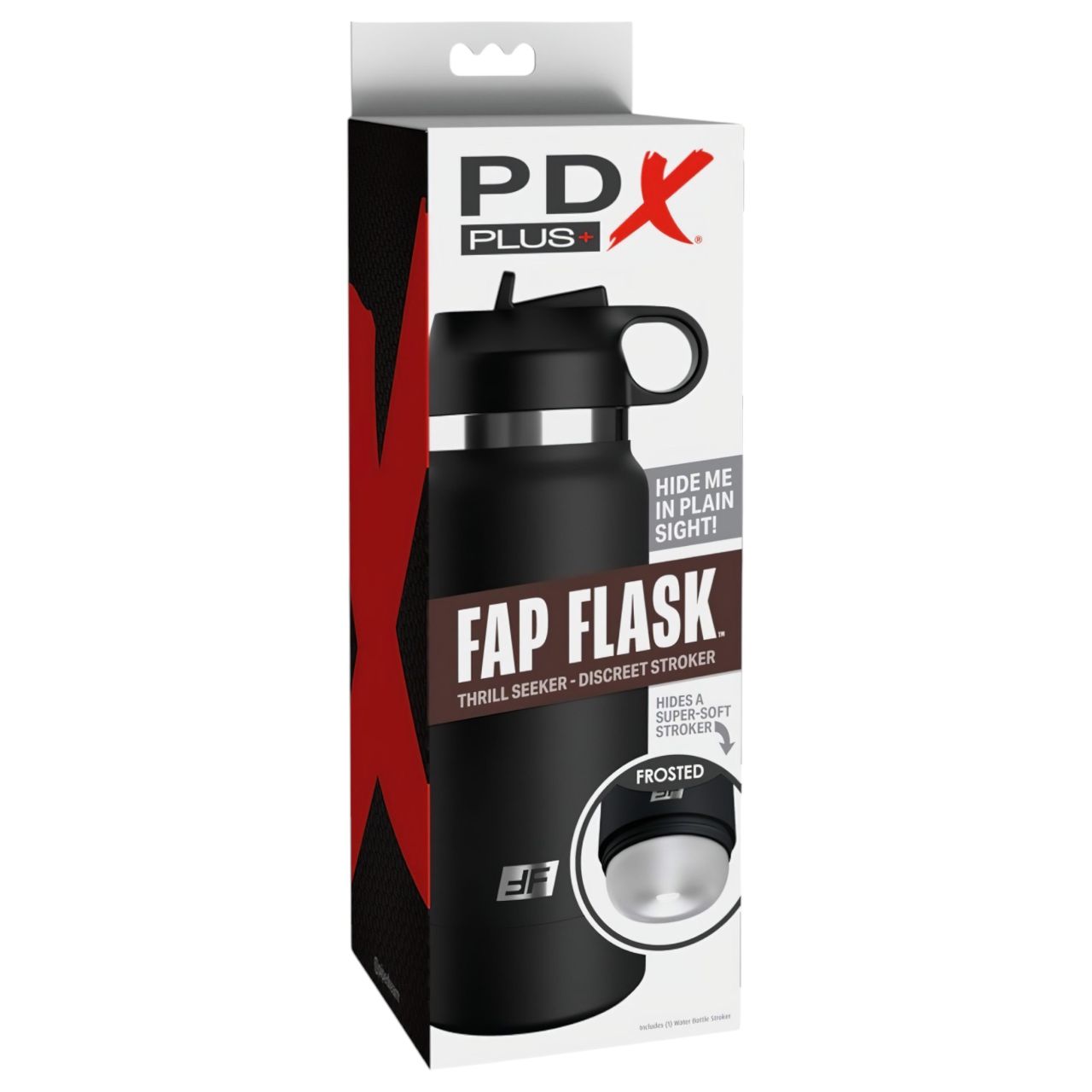 Fap Flask Thrill Seeker - maszturbátor kulacsban (fekete) Fap Flask Thrill Seeker - maszturbátor kulacsban (fekete)