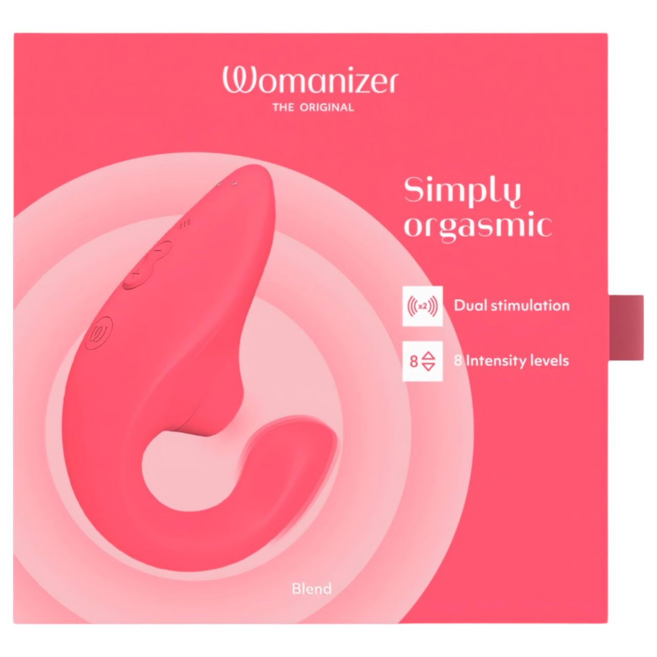 Womanizer Blend - G-pont vibrátor és csiklóizgató (korall)