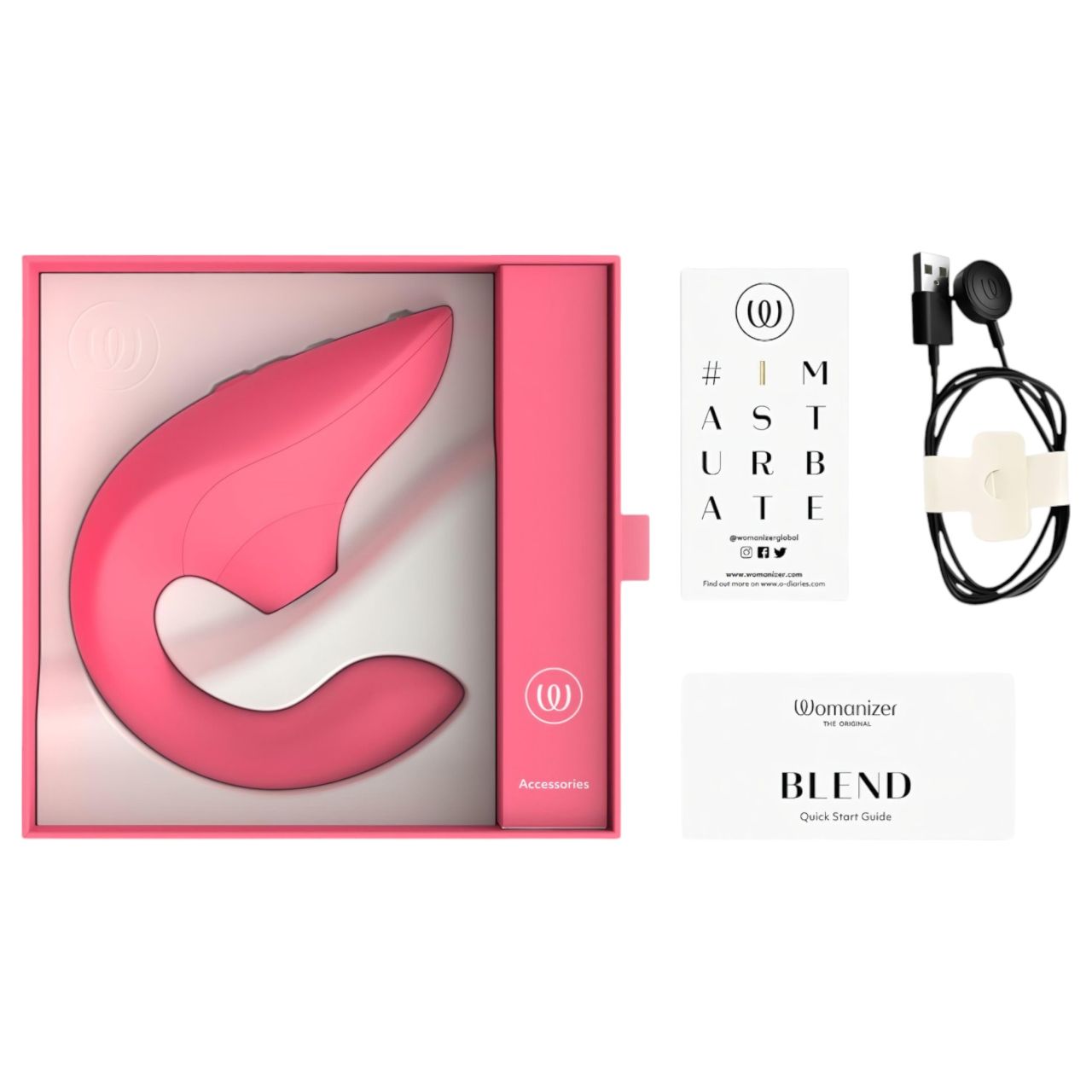 Womanizer Blend - G-pont vibrátor és csiklóizgató (korall) Womanizer Blend - G-pont vibrátor és csiklóizgató (korall)