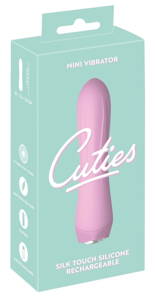 Cuties Mini 4 - akkus, vízálló vibrátor (pink)