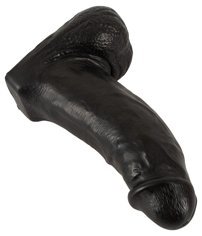 Realistixxx Real Giant - giga herés dildó - 22 cm (fekete)