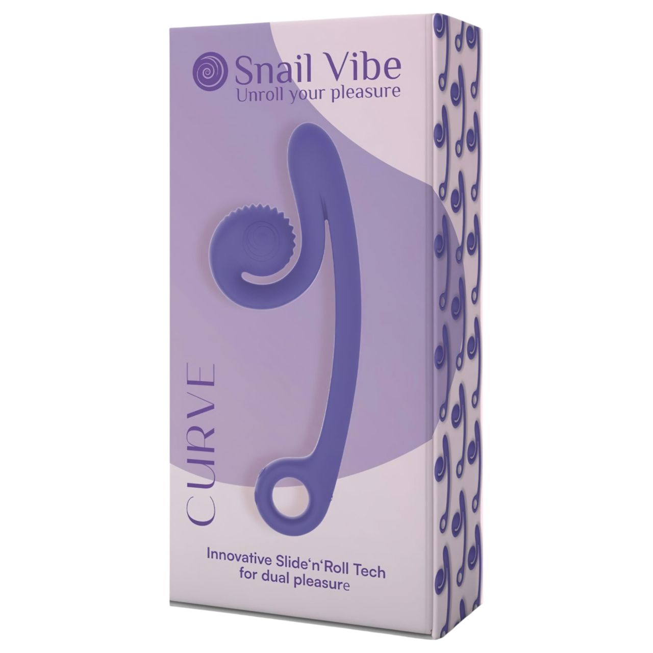 Snail Vibe Curve - 2in1 csiklóizgatós vibrátor (lila)