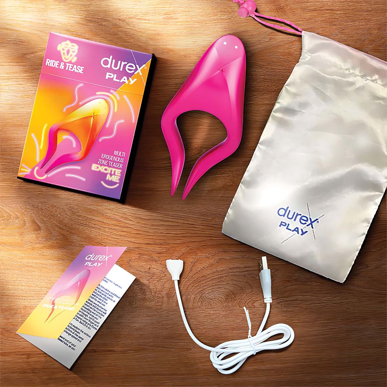 Durex Tease & Ride - Intim pont vibrátor (pink) Durex Tease & Ride - Intim pont vibrátor (pink)