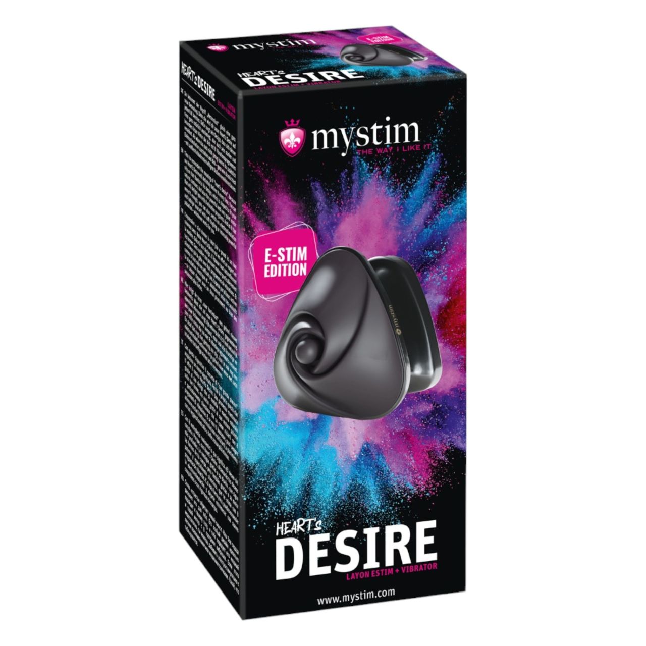 Mystim Heart's Desire - elektro csiklóvibrátor (fekete)