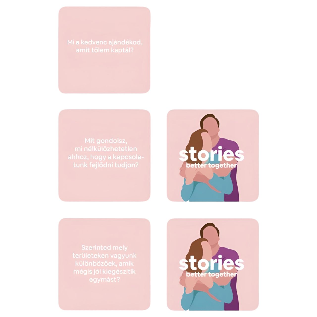 Stories önismereti kérdések pároknak Stories önismereti kérdések pároknak