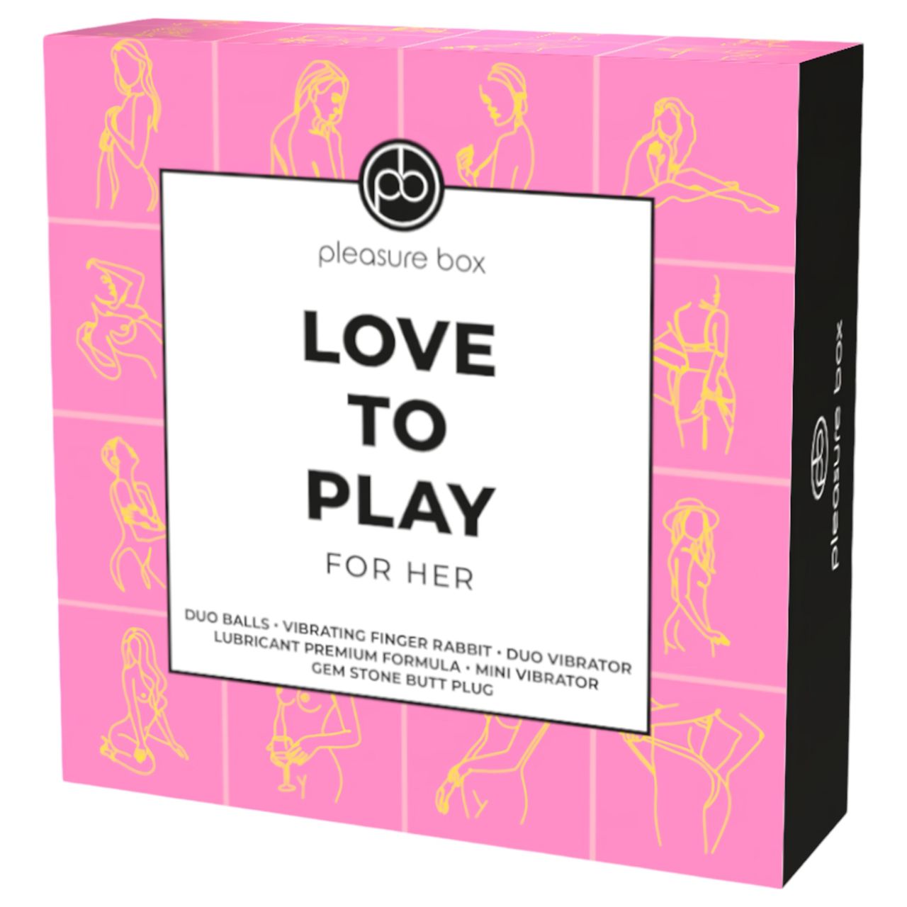 Pleasure Box Love to Play - vibrátor szett - 6 részes (pink-lila)