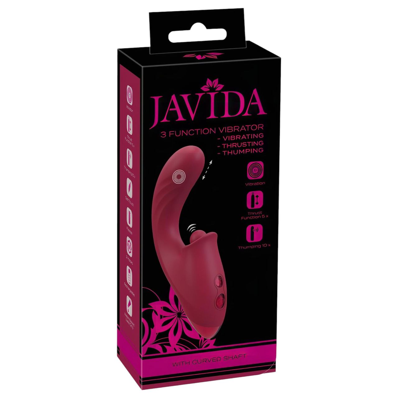 Javida - 3in1 nyelves vibrátor (lila)