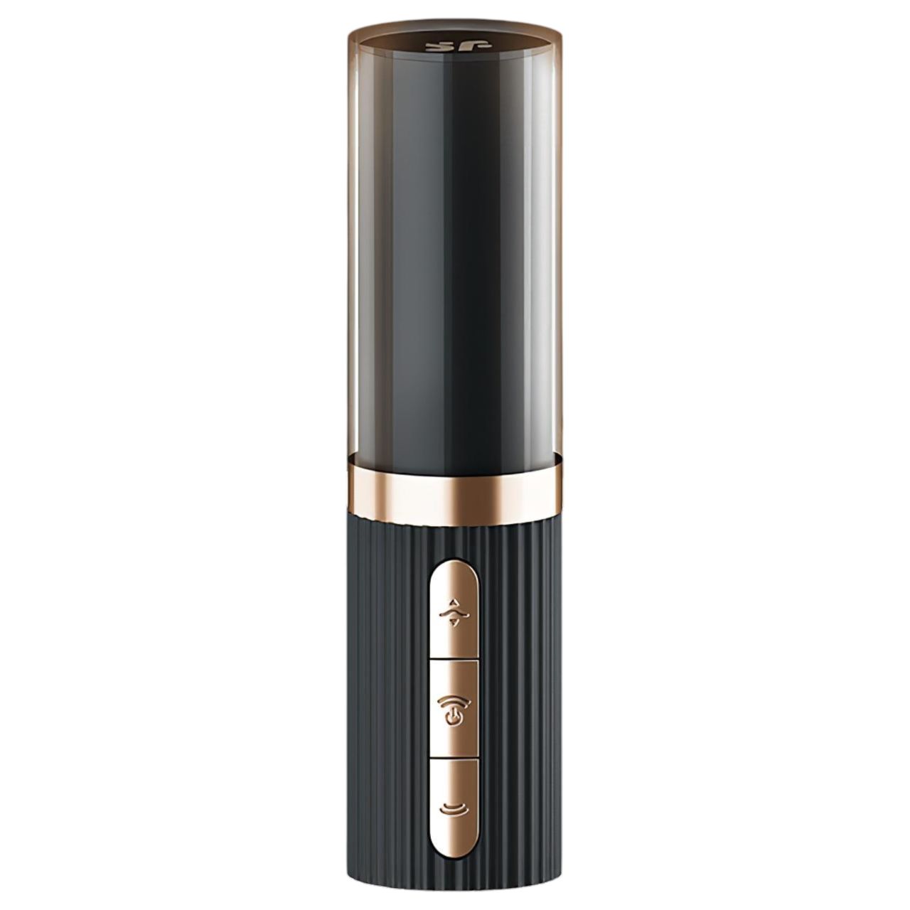 Satisfyer Pro 2 Kiss - léghullámos rúzs vibrátor (fekete)