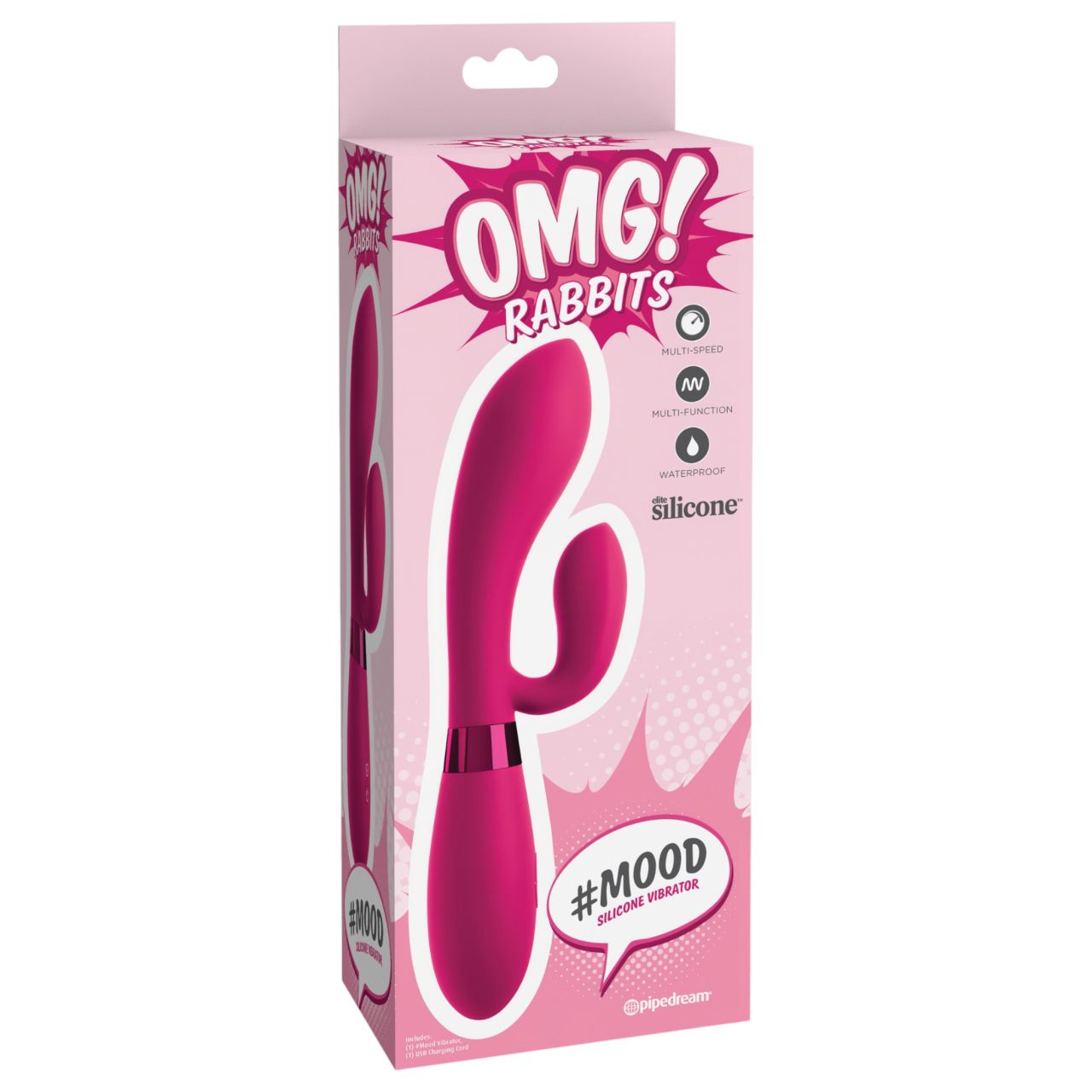 / OMG! Rabbits - csiklókaros vibrátor (pink) / OMG! Rabbits - csiklókaros vibrátor (pink)