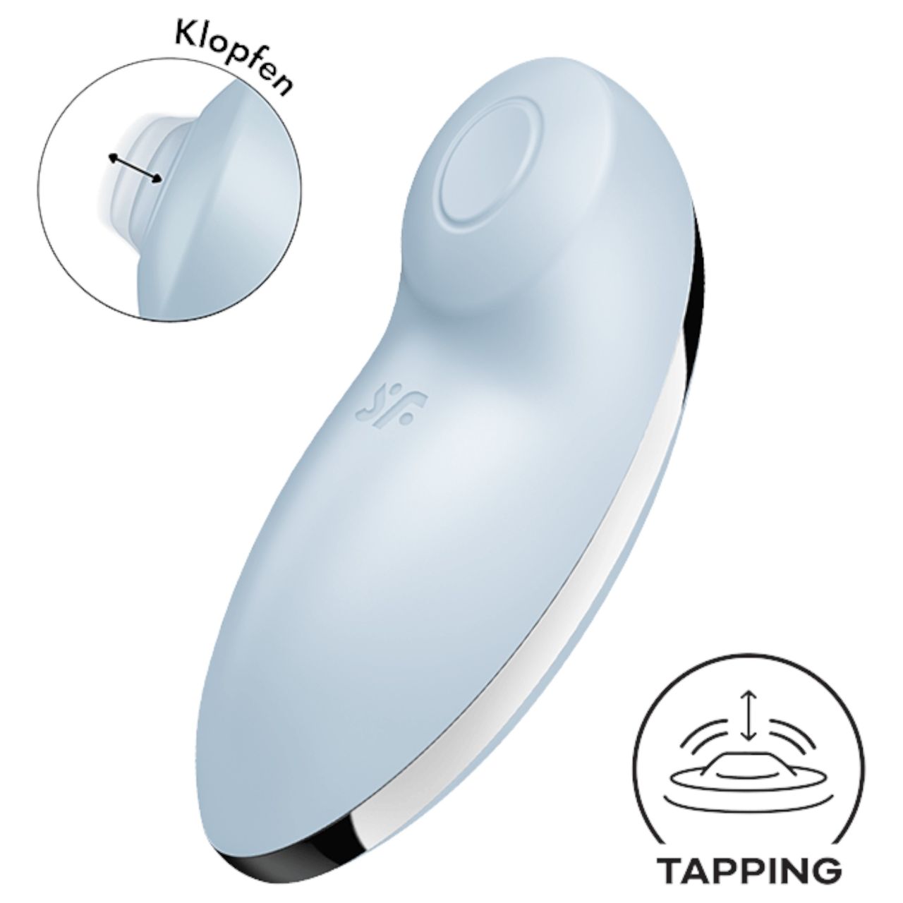 Satisfyer Tap & Climax 2 - 2in1 csiklóizgató és vibrátor (kék) Satisfyer Tap & Climax 2 - 2in1 csiklóizgató és vibrátor (kék)