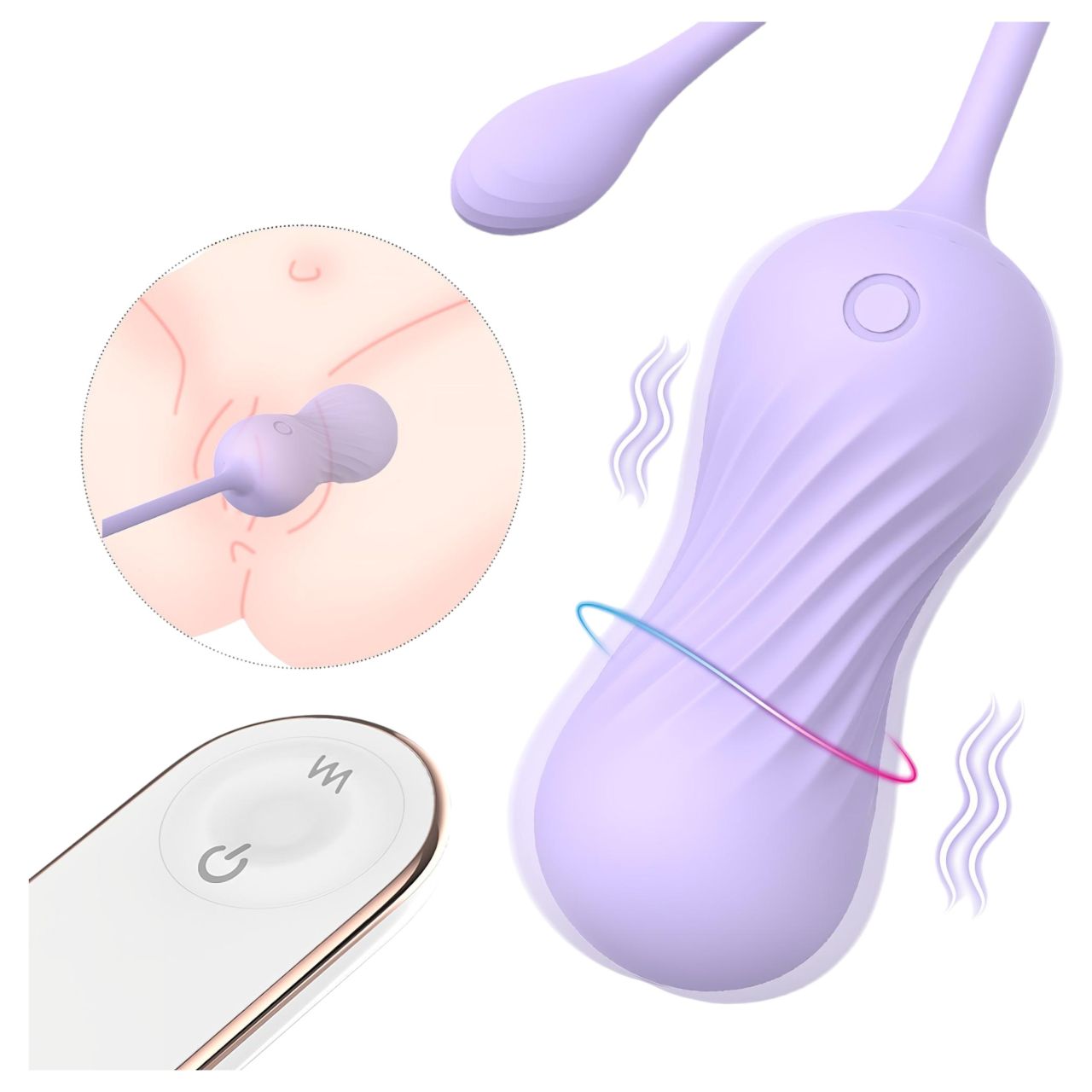 Sex HD Twist Egg - lökő vibrációs tojás (lila) Sex HD Twist Egg - lökő vibrációs tojás (lila)