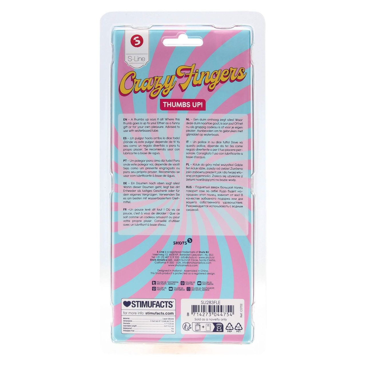 S-Line - hüvelykujj dildó (natúr) S-Line - hüvelykujj dildó (natúr)