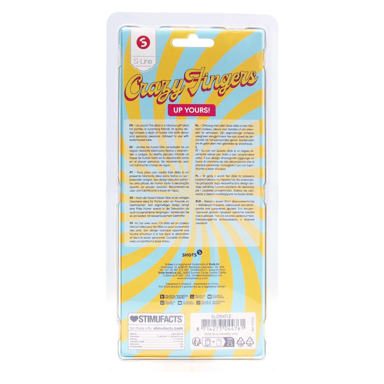 S-Line - középső ujj dildó (natúr) S-Line - középső ujj dildó (natúr)