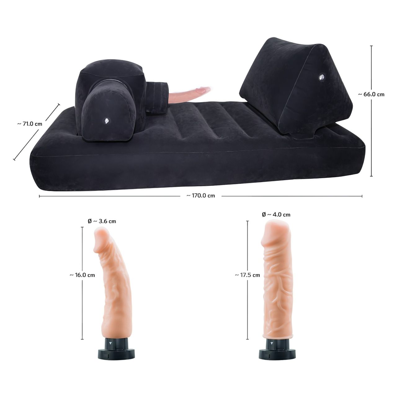 You2Toys Velvet Luxury - szexgép, beépített ággyal (fekete) You2Toys Velvet Luxury - szexgép, beépített ággyal (fekete)