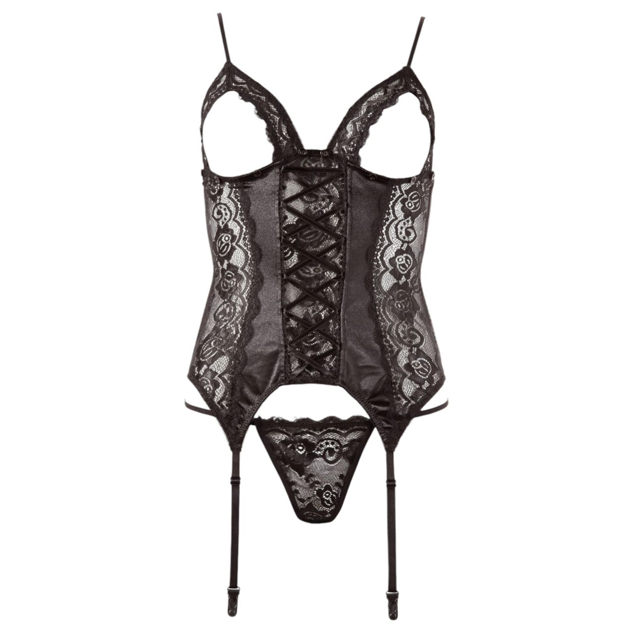 / Cottelli - Variálható harisnyatartós felső (fekete)