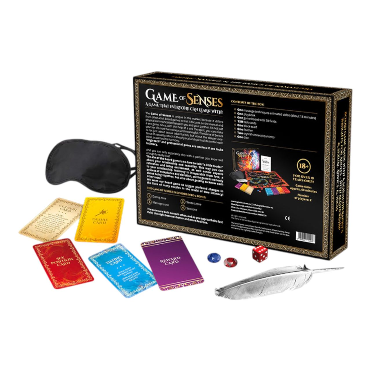 Érzékek Játéka - felnőtt szex társasjáték (angol) Érzékek Játéka - felnőtt szex társasjáték (angol)