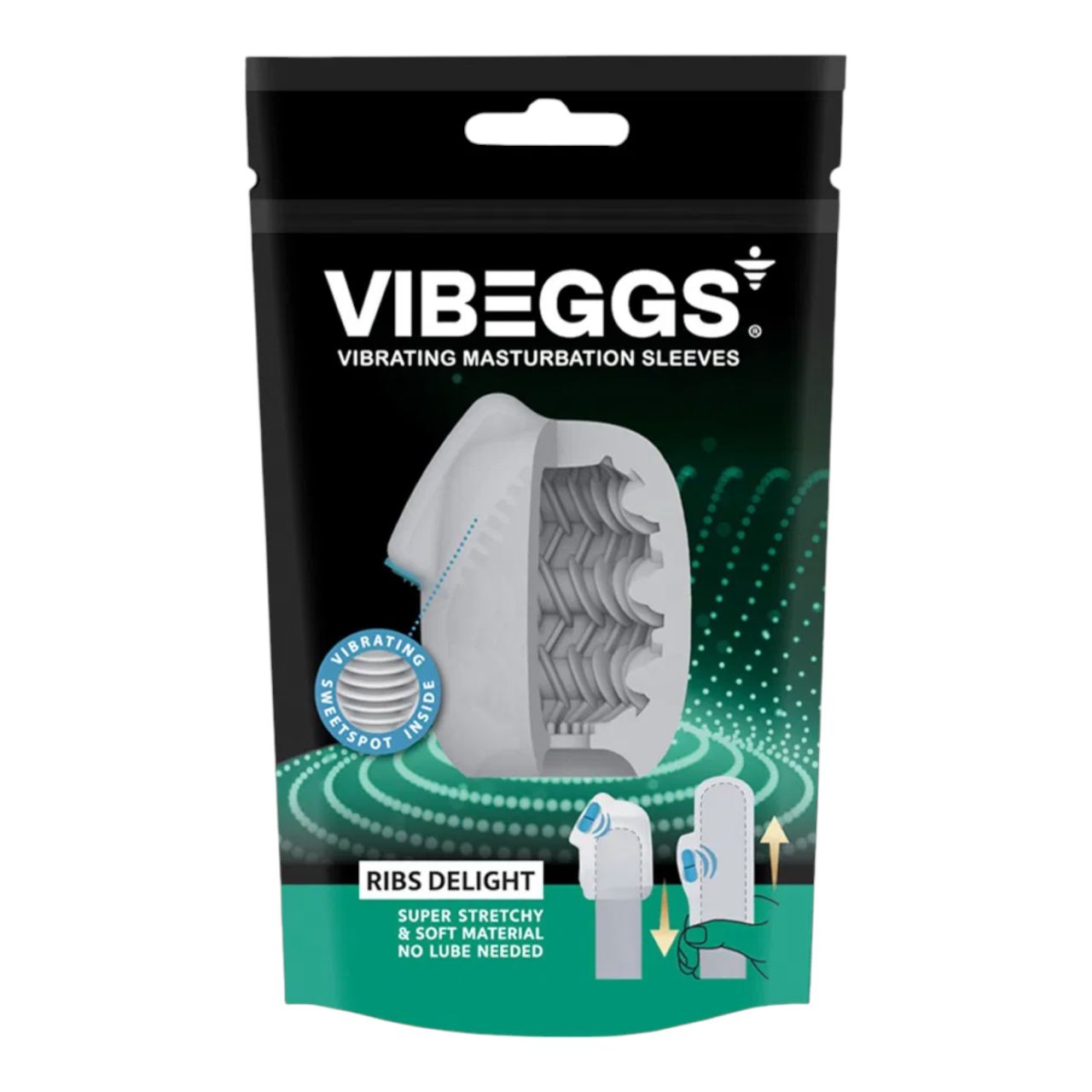 VIBEGGS Ribs Delight - vibrációs tojás maszturbátor (fehér) VIBEGGS Ribs Delight - vibrációs tojás maszturbátor (fehér)