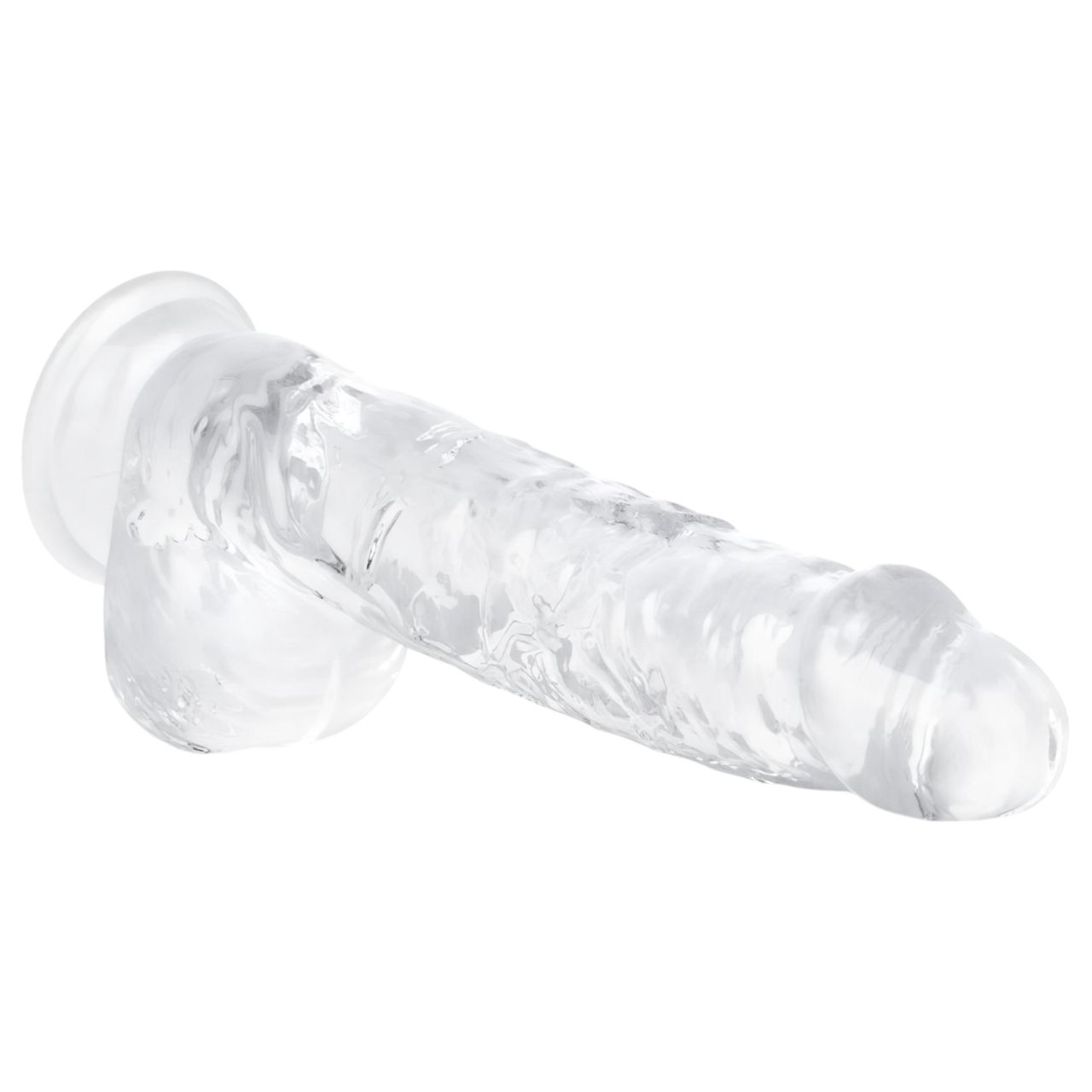 EasyToys - herés dildó - 13,5cm (átlátszó) EasyToys - herés dildó - 13,5cm (átlátszó)