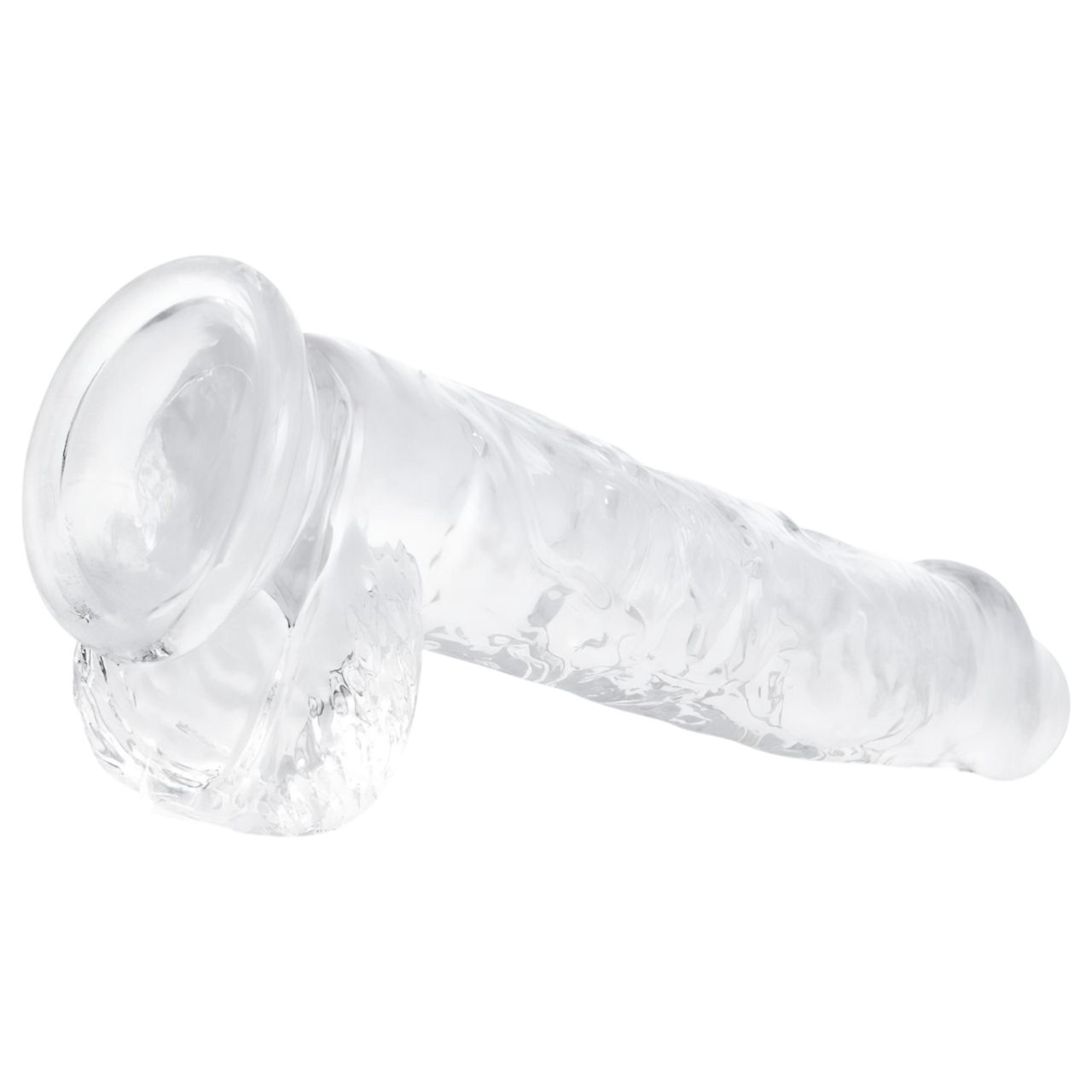 EasyToys - herés dildó - 13,5cm (átlátszó) EasyToys - herés dildó - 13,5cm (átlátszó)