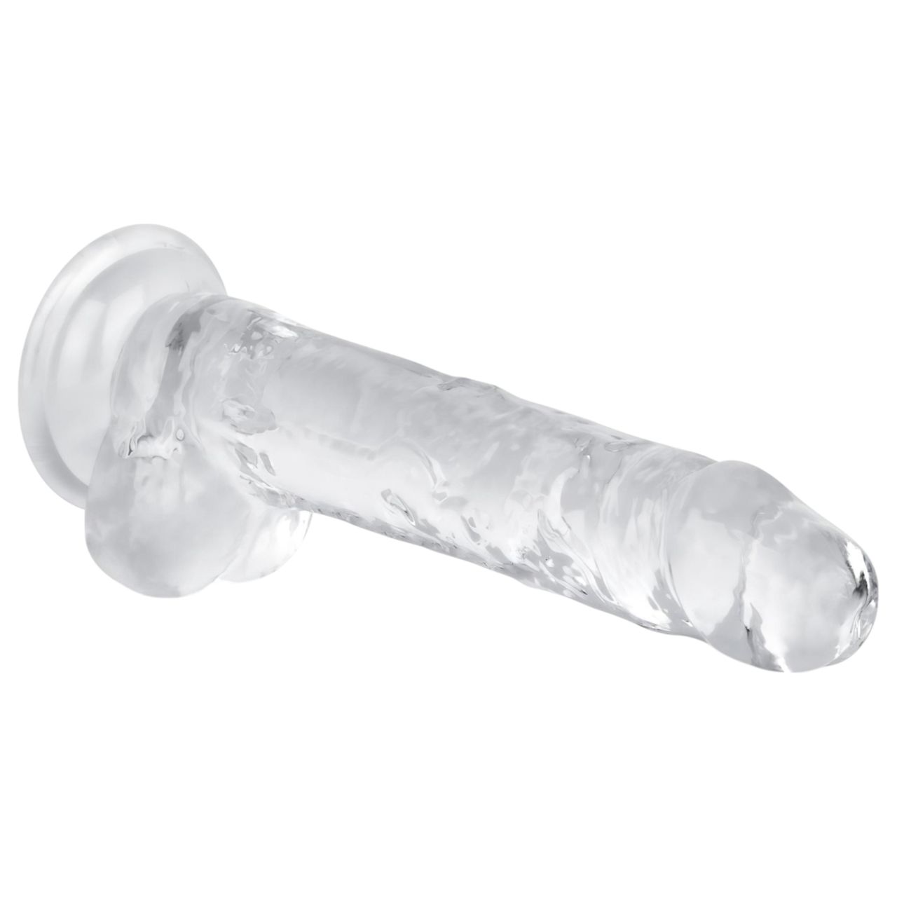 EasyToys - herés dildó - 17cm (átlátszó) EasyToys - herés dildó - 17cm (átlátszó)