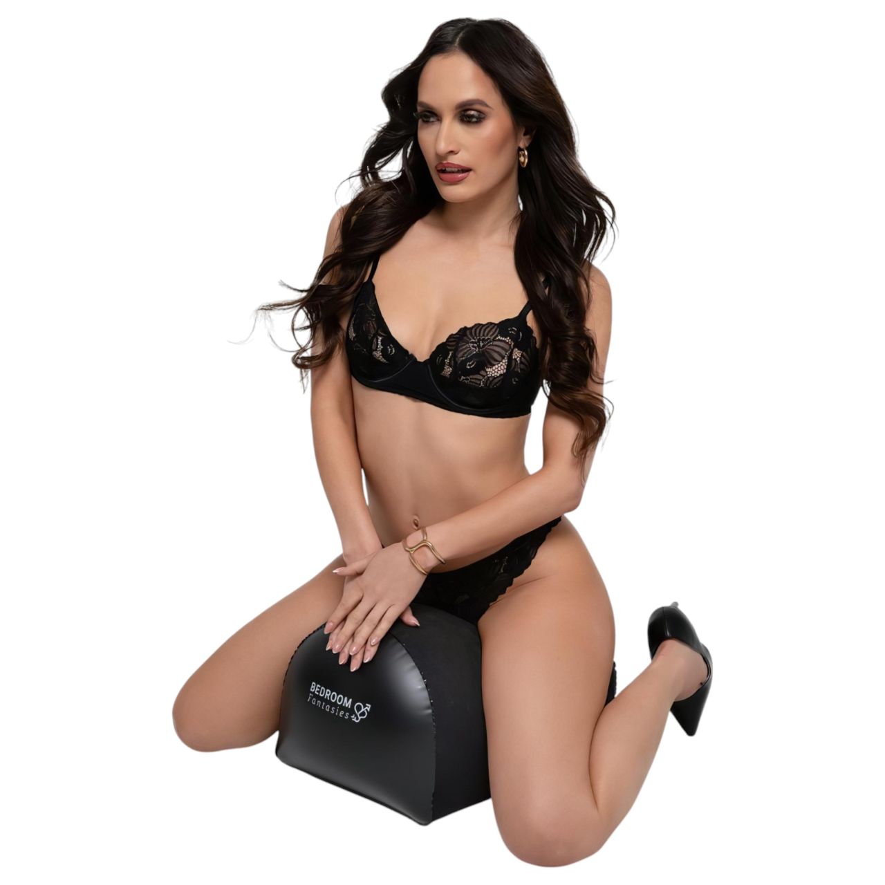 Bedroom Fantasies - felfújható szexpárna, vibrátor tartóval (fekete) Bedroom Fantasies - felfújható szexpárna, vibrátor tartóval (fekete)