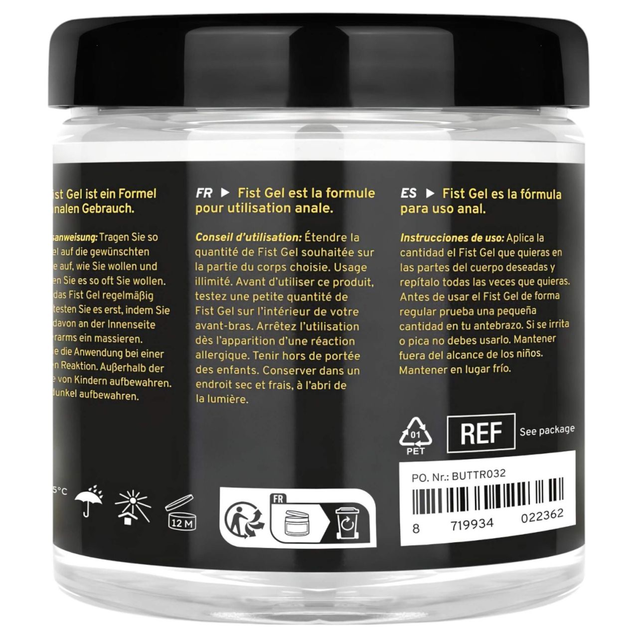 BUTTR - tapadásmentes öklöző (fisting) gél (500ml) BUTTR - tapadásmentes öklöző (fisting) gél (500ml)