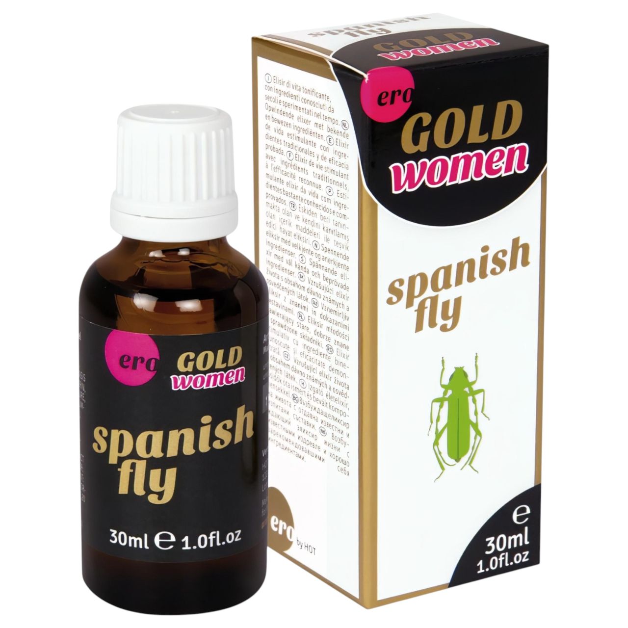 HOT Spanis Fly Gold Woman - afrodiziákum nőknek (30ml) HOT Spanis Fly Gold Woman - afrodiziákum nőknek (30ml)