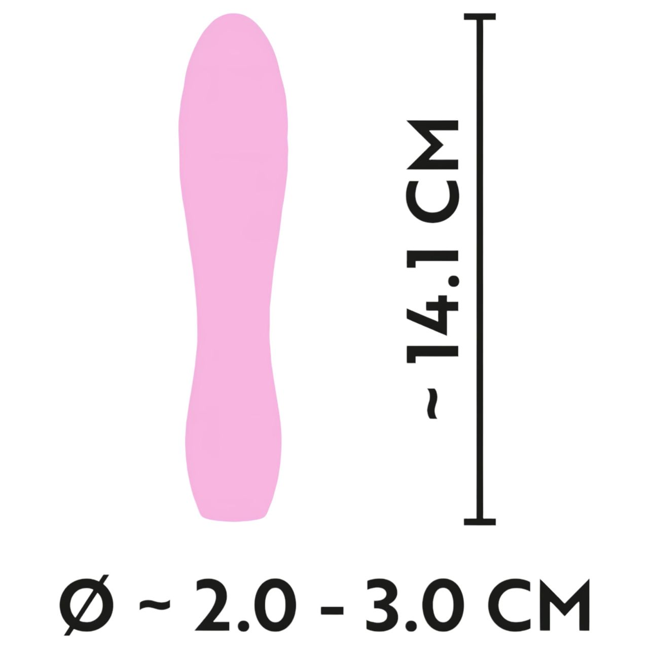Cuties Mini 3 - akkus, vízálló, bordázott vibrátor (pink) Cuties Mini 3 - akkus, vízálló, bordázott vibrátor (pink)