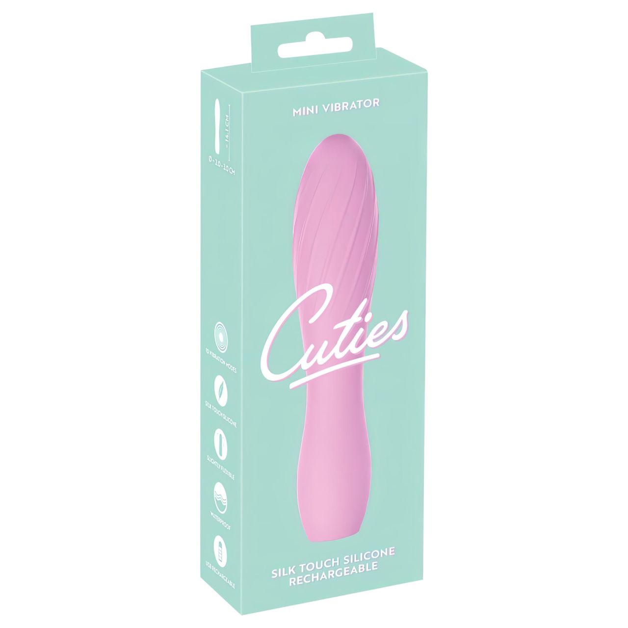 Cuties Mini 3 - akkus, vízálló, bordázott vibrátor (pink) Cuties Mini 3 - akkus, vízálló, bordázott vibrátor (pink)