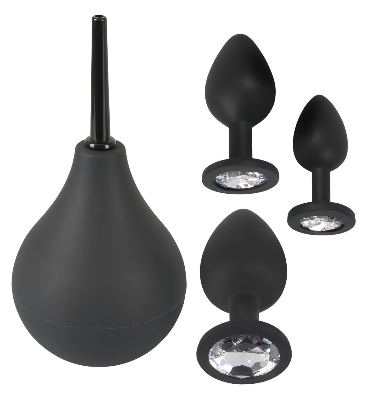 Black Velvet - anál plug szett (4 részes) - fekete Black Velvet - anál plug szett (4 részes) - fekete
