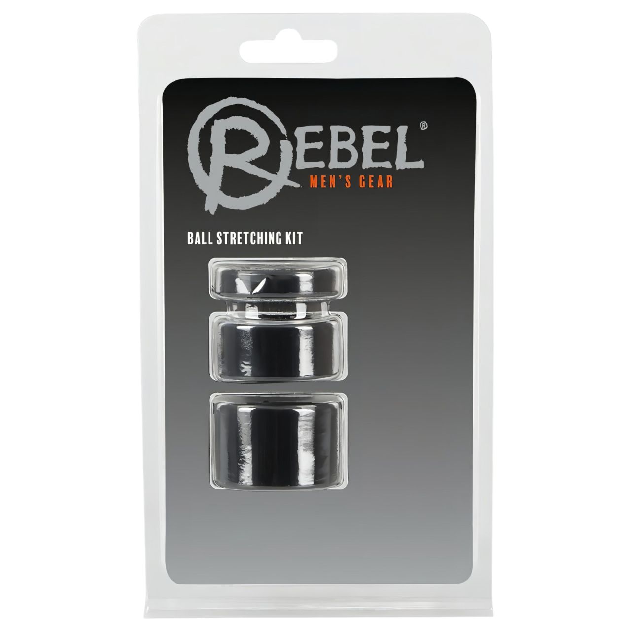 Rebel Ball - pénisz- heregyűrű és nyújtó szett - (fekete) Rebel Ball - pénisz- heregyűrű és nyújtó szett - (fekete)