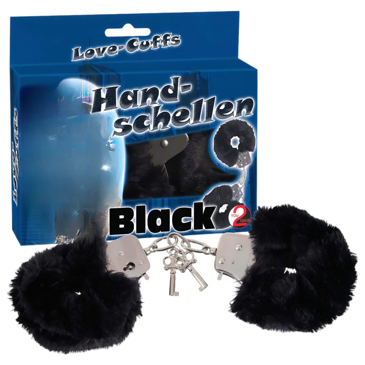 You2Toys - Plüss bilincsek - fekete You2Toys - Plüss bilincsek - fekete