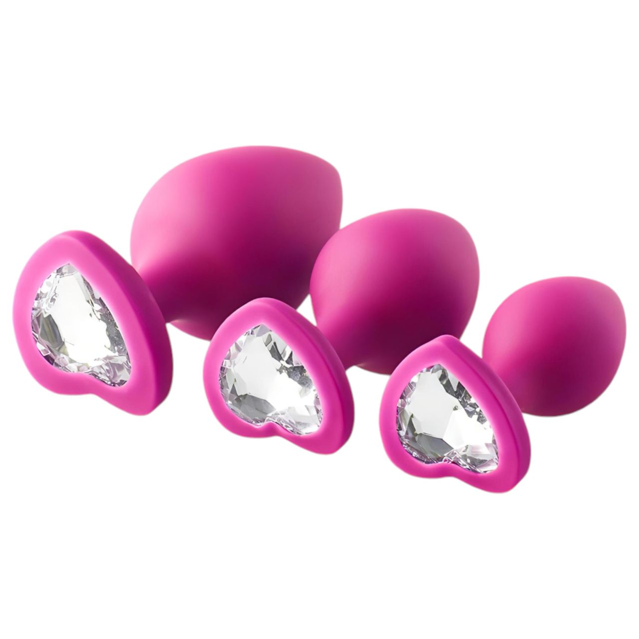 Flirts anal training kit - anál plug szett (3db) - pink Flirts anal training kit - anál plug szett (3db) - pink