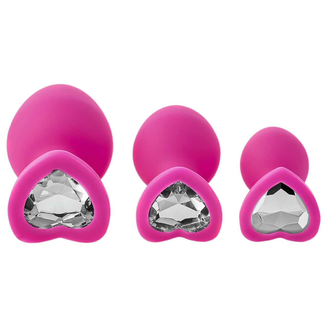 Flirts anal training kit - anál plug szett (3db) - pink Flirts anal training kit - anál plug szett (3db) - pink