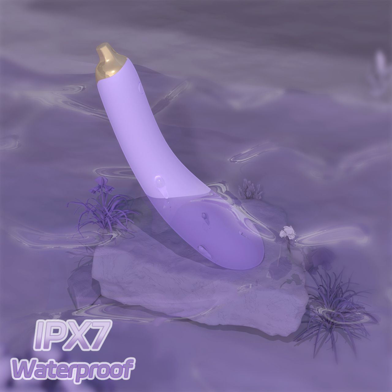 Sex HD - padlizsán vibrátor (lila) Sex HD - padlizsán vibrátor (lila)